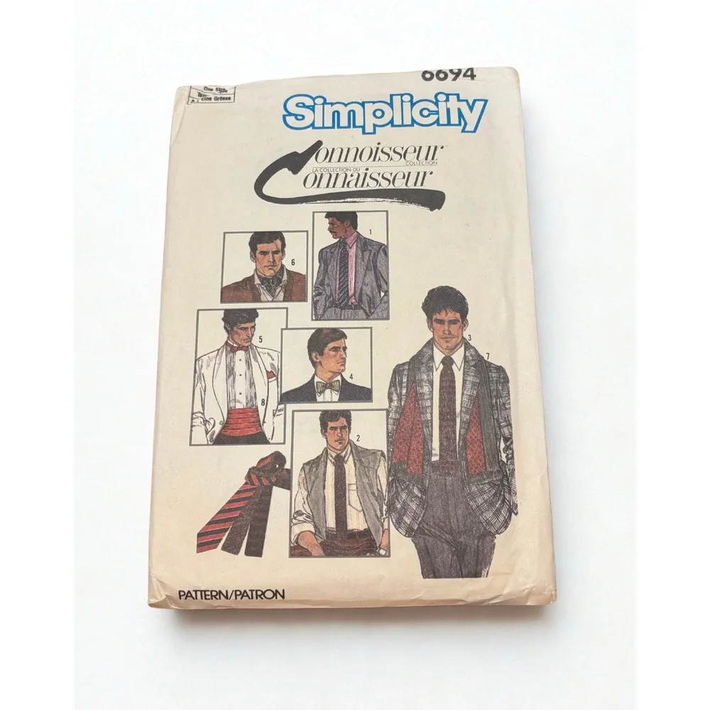 Vintage 1970s Men's Sewing Pattern Lot Simplicity 5161 6694 McCall's 3581 Suits